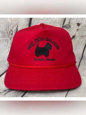 Vintage Red Dog Saloon Snapback Trucker Hat